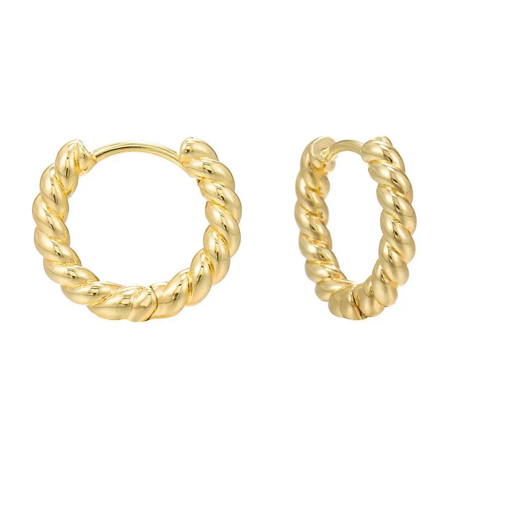C Shape Twist Croissant Earrings For Women Stainless Steel Hoop Earrings Circle Round Earring Female Fashion Jewelry Orecchini C Shape Twist Croissant Earrings For Women Stainless Steel Hoop Earrings Circle Round Earring Female Fashion Jewelry Orecchini