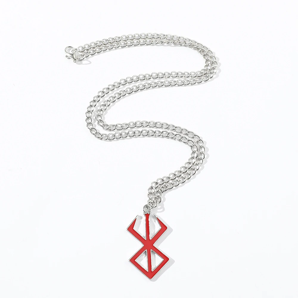 Berserk Symbol Necklace The Mad Warrior of Norse Viking mythology Keyring Pendant fashion Jewelry