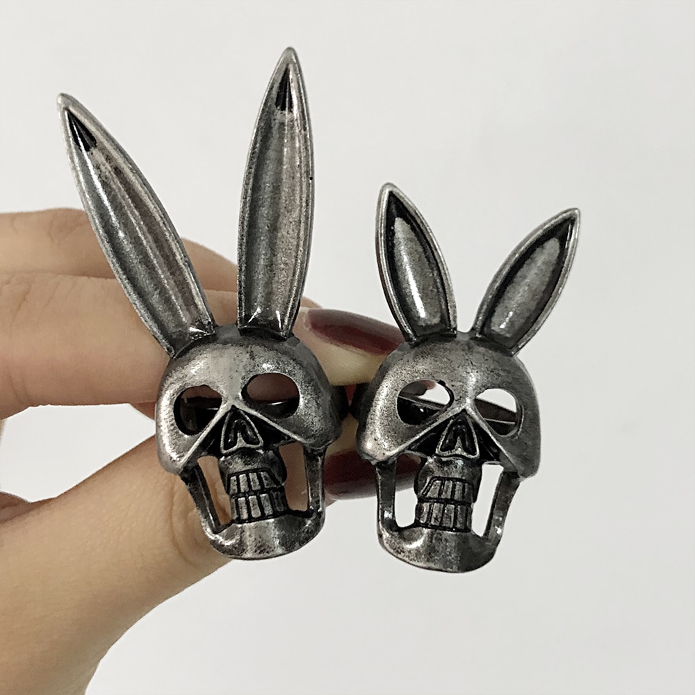 New Punk Rabbit Skull Ring Vintage Charm Animal Rabbit Skeleton Gothic Adjustable Ring 2 Size For Man Women Nightclub Jewelry New Punk Rabbit Skull Ring Vintage Charm Animal Rabbit Skeleton Gothic Adjustable Ring 2 Size For Man Women Nightclub Jewelry
