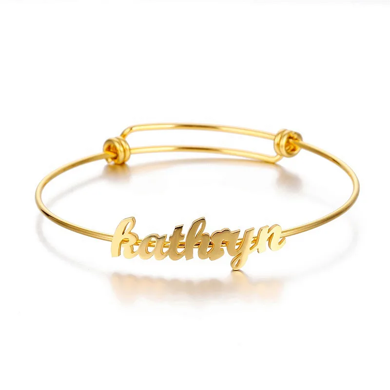 Customized Classic Nameplate Name Bracelet Personalized Custom Cuff Bangles Women Men Rose Gold Stainless Steel Jewelry Customized Classic Nameplate Name Bracelet Personalized Custom Cuff Bangles Women Men Rose Gold Stainless Steel Jewelry