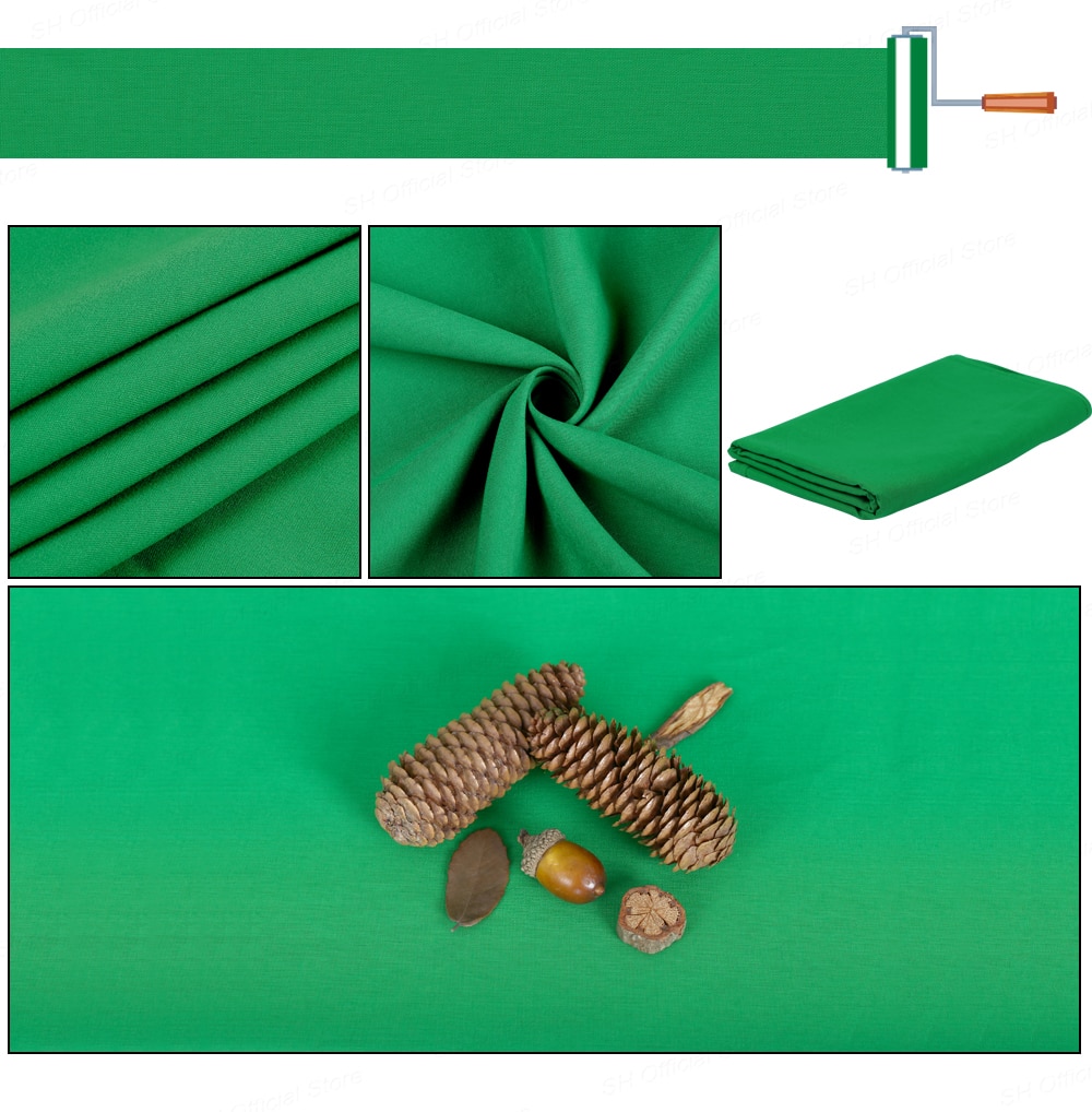 Photo Photography Backdrop Collapsible Polyester Cotton Green Screen Chromakey Background Cloth For Photo Studio Video