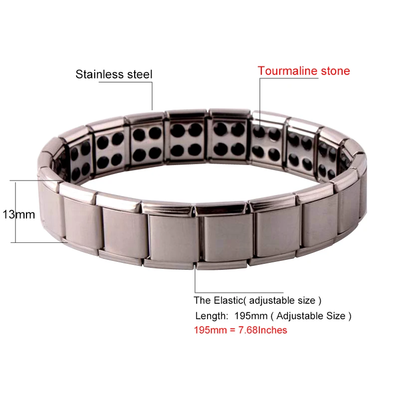 Health Tourmaline Magnetic Bracelet Reduce Muscle Tension Reduce Fatigue And Tension Improve Blood Circulation for Women Men