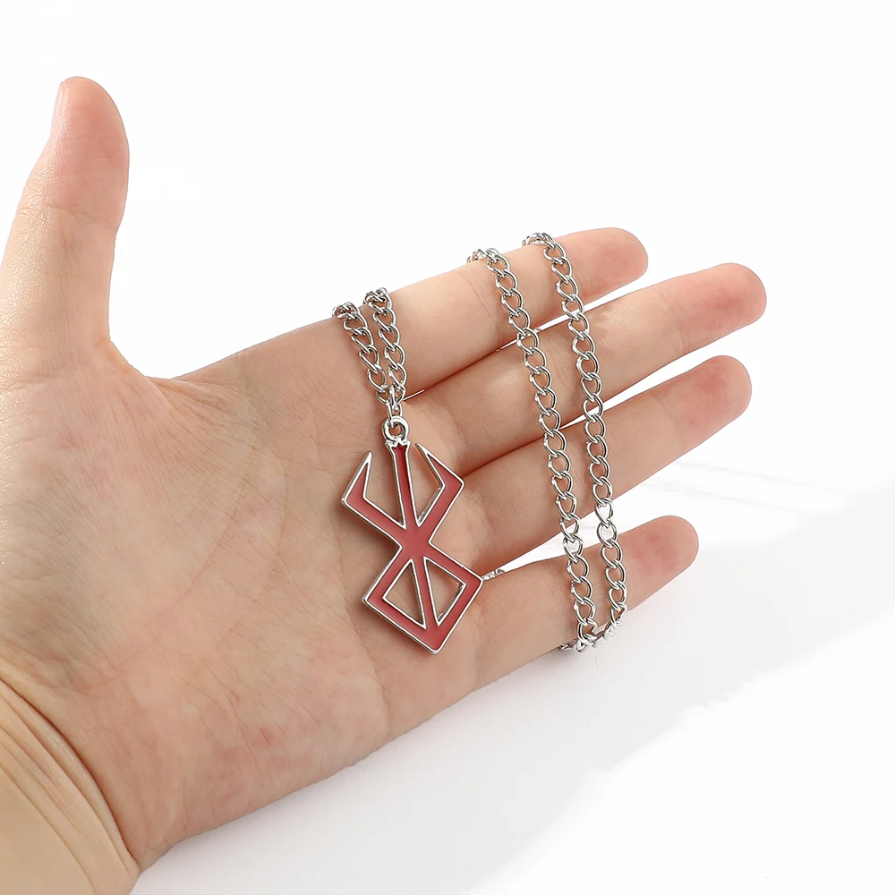 Berserk Symbol Necklace The Mad Warrior of Norse Viking mythology Keyring Pendant fashion Jewelry
