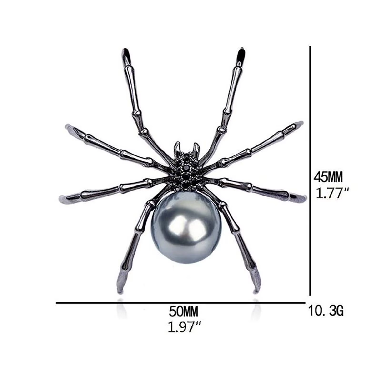 Halloween Women's Imitation Pearl Brooch, Body And Micro Pave Spider, Jewelry , Black Women Jewelry Accessory значки на портфель Halloween Women's Imitation Pearl Brooch, Body And Micro Pave Spider, Jewelry , Black Women Jewelry Accessory значки на портфель
