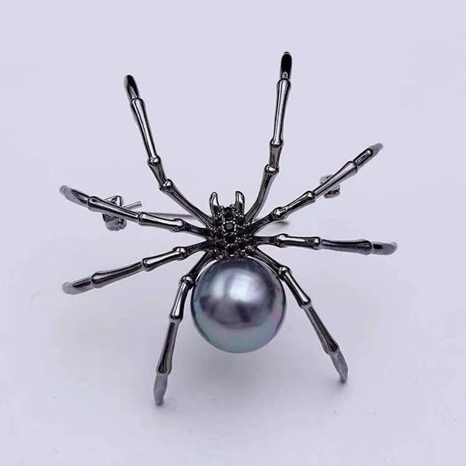 Halloween Women's Imitation Pearl Brooch, Body And Micro Pave Spider, Jewelry , Black Women Jewelry Accessory значки на портфель Halloween Women's Imitation Pearl Brooch, Body And Micro Pave Spider, Jewelry , Black Women Jewelry Accessory значки на портфель