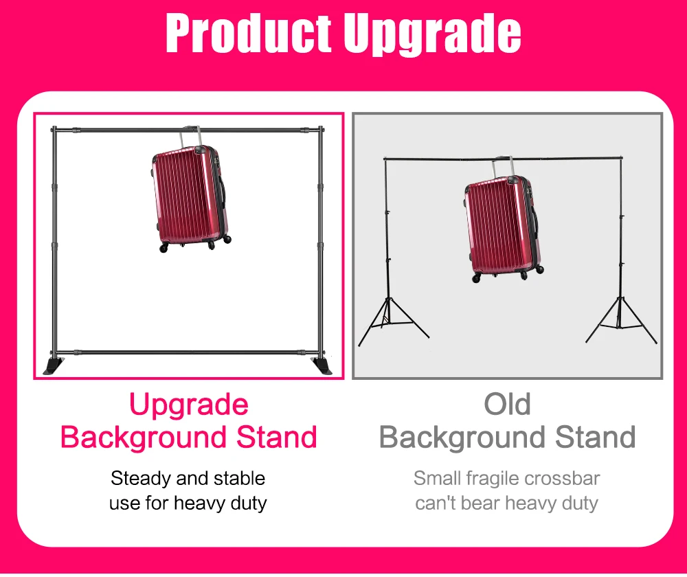 SH 2.5x3M Backdrop Background Stand Frame Support System Muslin Green Screen With OXford Bag For Photography Photo Studio Video