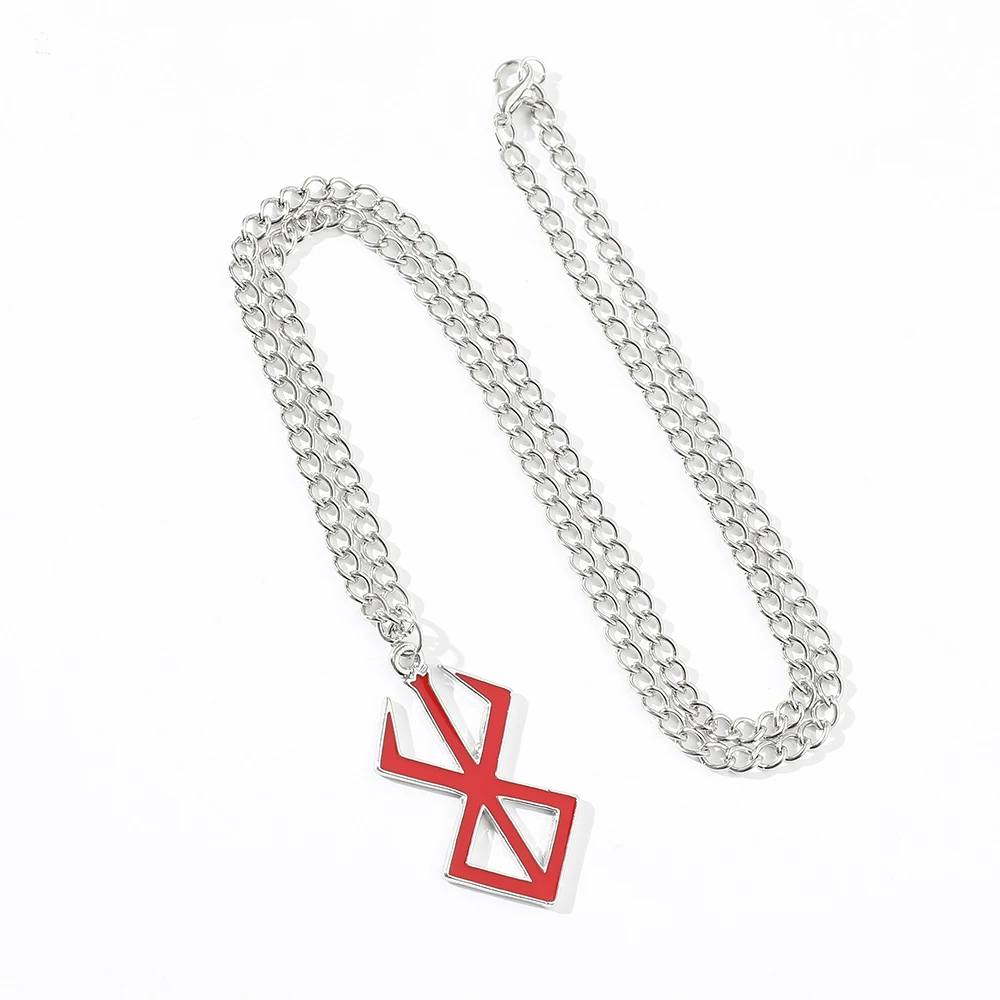 Berserk Symbol Necklace The Mad Warrior of Norse Viking mythology Keyring Pendant fashion Jewelry