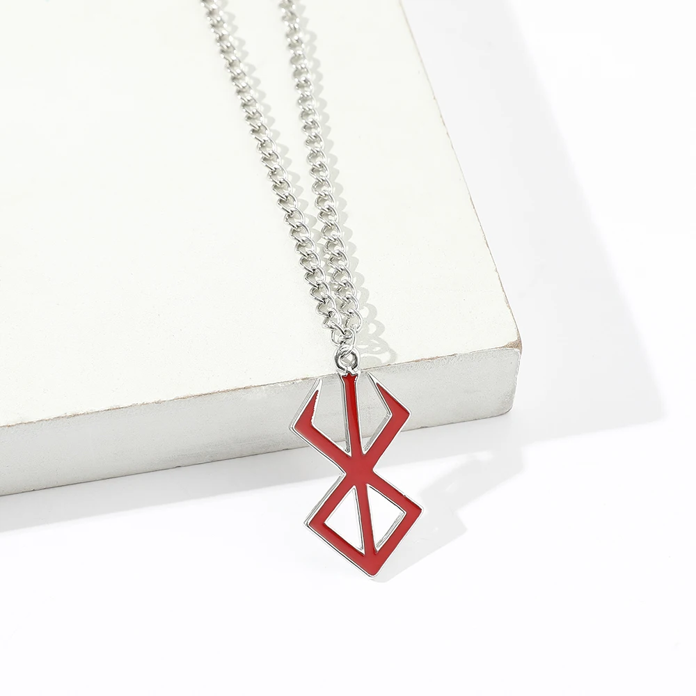 Berserk Symbol Necklace The Mad Warrior of Norse Viking mythology Keyring Pendant fashion Jewelry