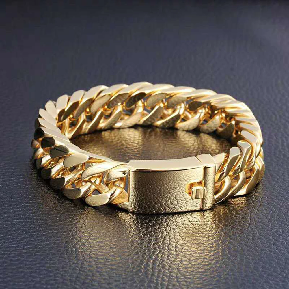 Hot slae Metal Chain Bracelets Punk Men Charming Circle Bangle Travel Street Hip Hop Night Club Jewelry Gifts dropshipping брасл