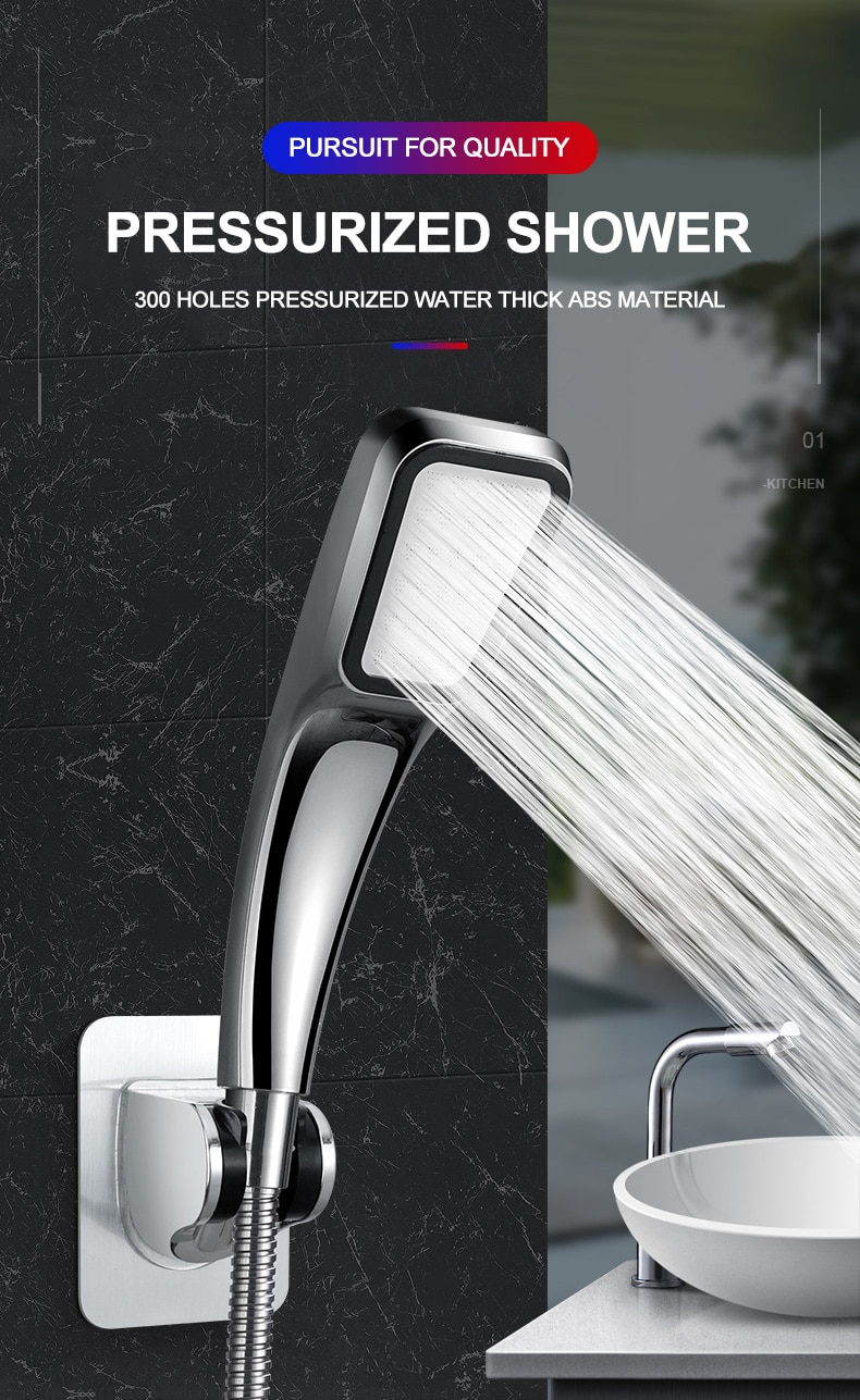 NEW IN ZhangJi 300 Holes High Pressure Rainfall Shower Head Water Saving 3 Color Chrome Black White Sprayer Nozzle Bathroom Acce NEW IN ZhangJi 300 Holes High Pressure Rainfall Shower Head Water Saving 3 Color Chrome Black White Sprayer Nozzle Bathroom Acce