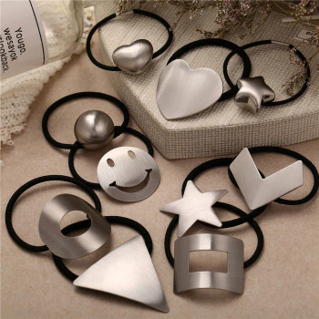 Fashion Metal Elastic Hair Jewelry For Women 1