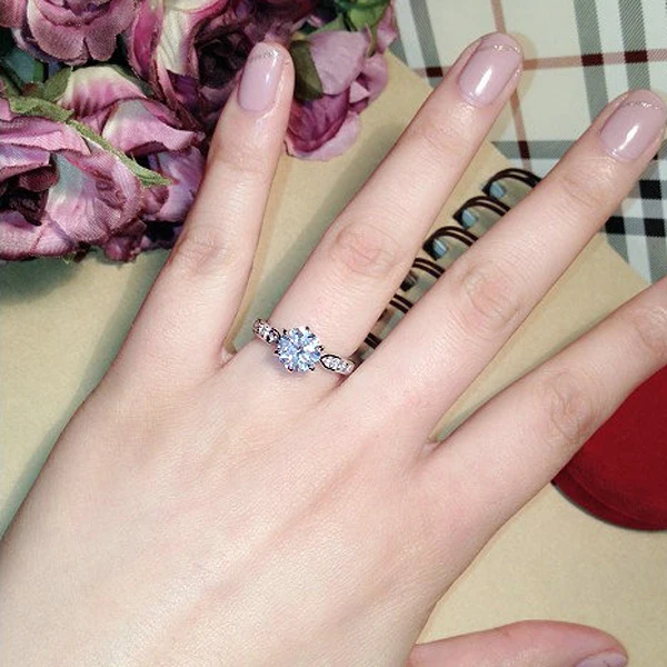 1.75ct AAA Zircon Engagement Rings for women Rose gold color Austrian Crystals Jewelry 5 1.75ct AAA Zircon Engagement Rings for women Rose gold color Austrian Crystals Jewelry 5