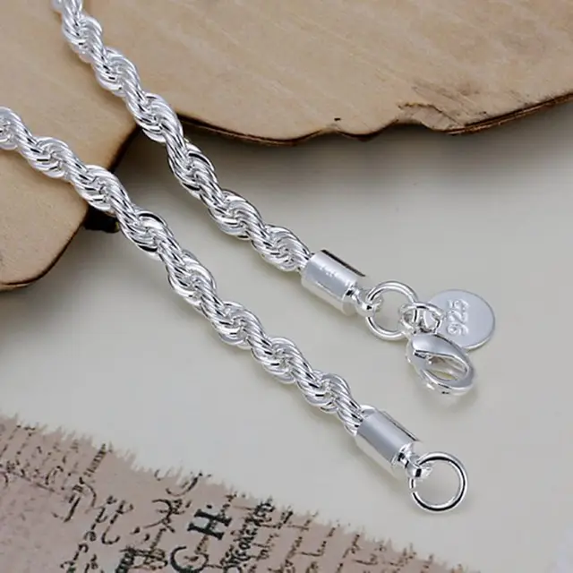 925 jewelry silver plated jewelry fashion bracelet top quality wholesale and retail 3