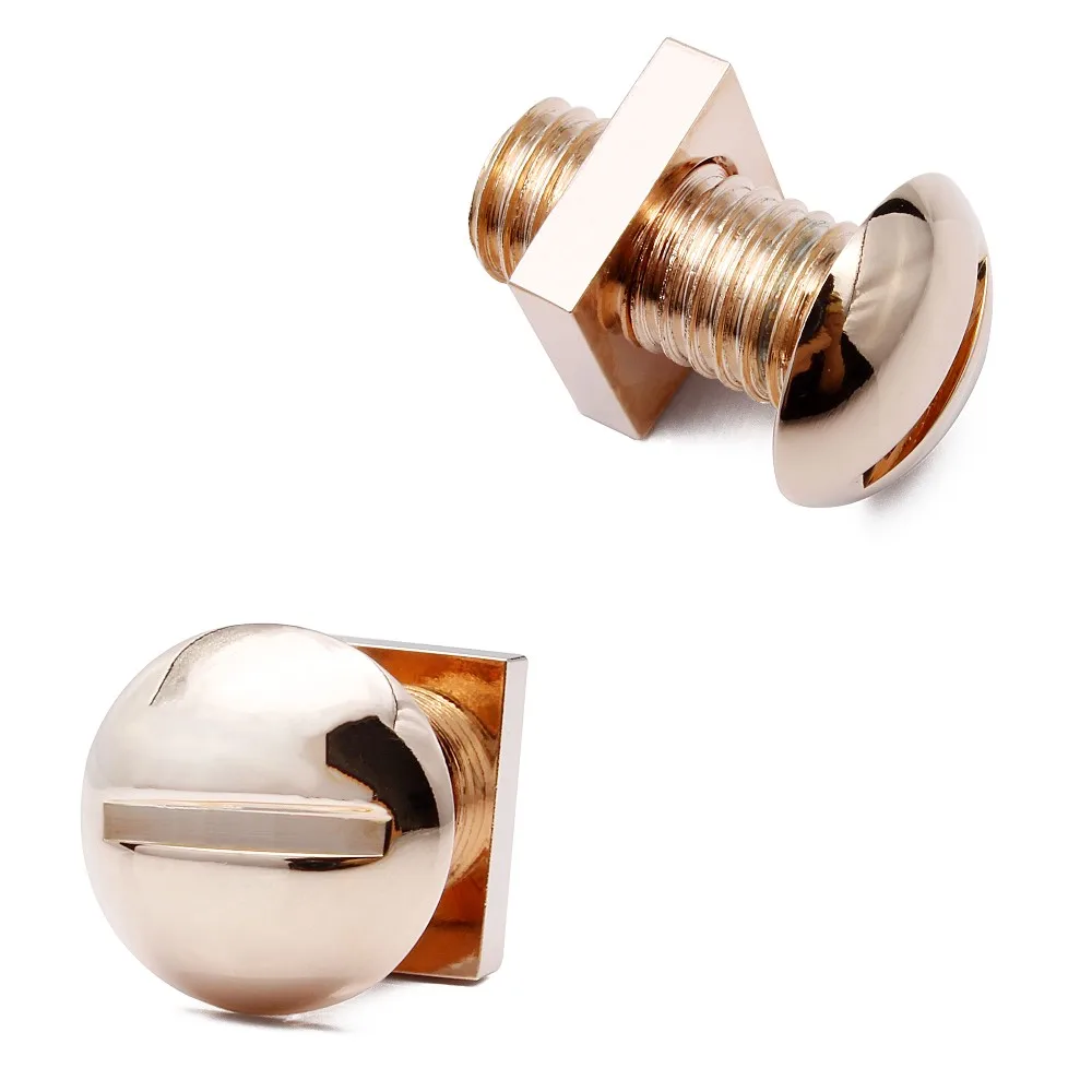 Rose Gold Screw Cufflinks HAWSON Fashion Men's Cuff links Jewelry Accessory With Velvet Bag