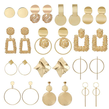 Fashion Earrings Big Geometric earrings For Women Hanging Dangle Earrings Drop Earing modern Jewelry