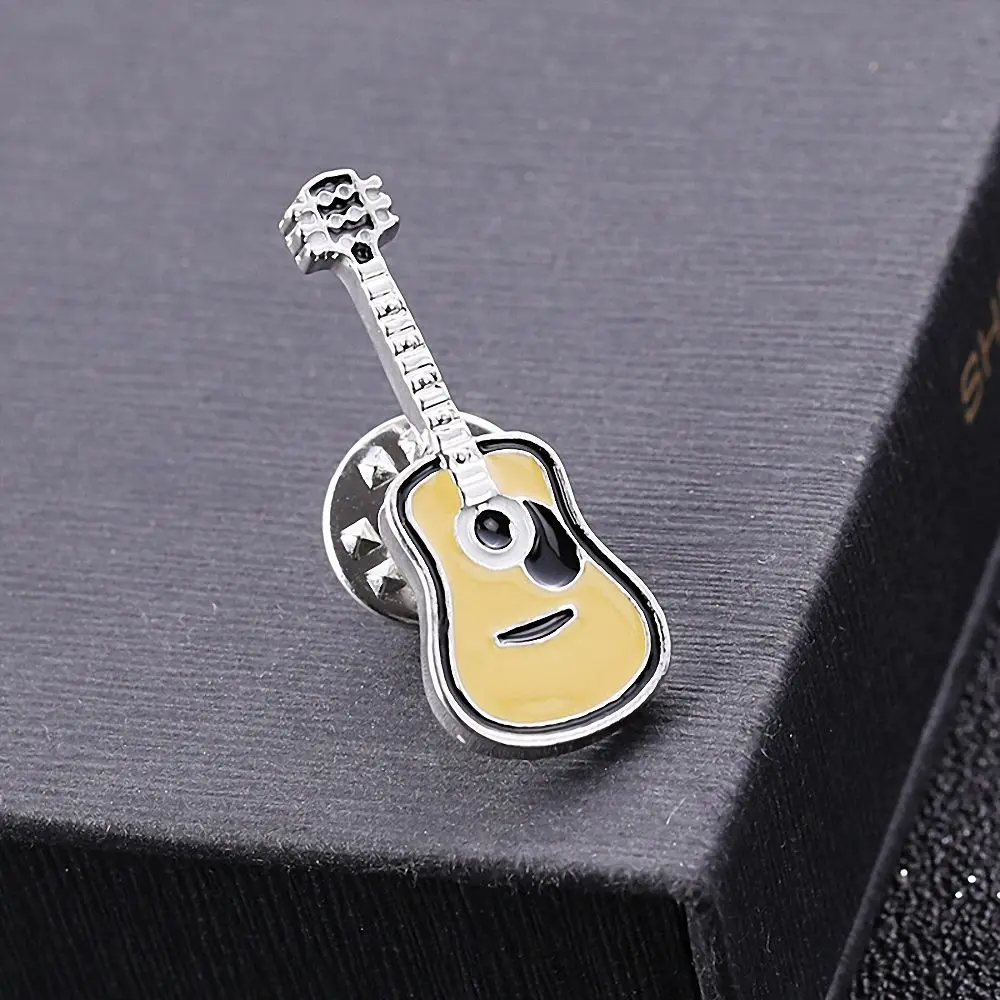 Band Guitar Brooch Sweater Decorative Needle Badge for Men's Women Denim Jackets Collar Buckle Lapel Pin Jewelry Accessories Band Guitar Brooch Sweater Decorative Needle Badge for Men's Women Denim Jackets Collar Buckle Lapel Pin Jewelry Accessories