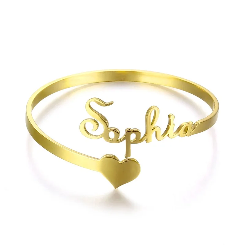 Customized Classic Nameplate Name Bracelet Personalized Custom Cuff Bangles Women Men Rose Gold Stainless Steel Jewelry Customized Classic Nameplate Name Bracelet Personalized Custom Cuff Bangles Women Men Rose Gold Stainless Steel Jewelry
