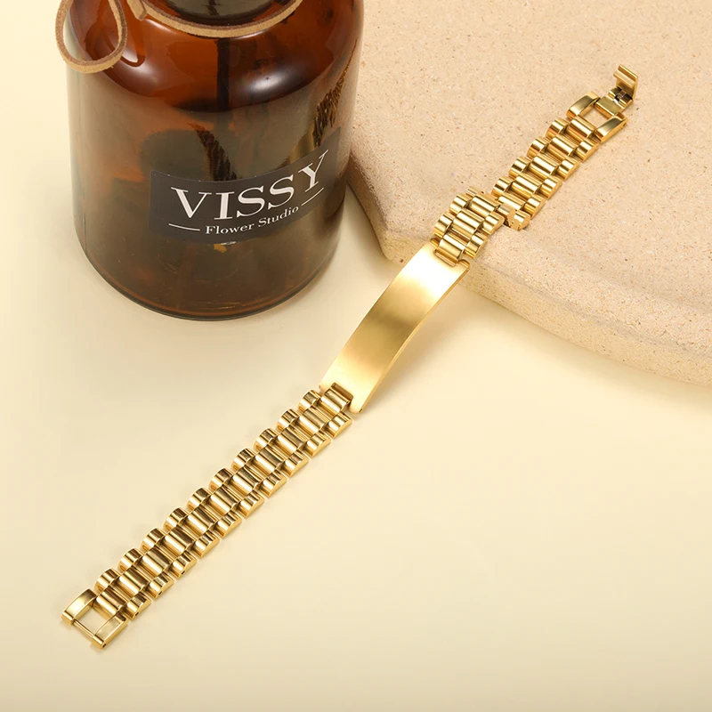 Customized Male Name Bracelet Stainless Steel Gold Color Punk Jewelry Personalized Letter Nameplate Bangle Best Friend Gifts Customized Male Name Bracelet Stainless Steel Gold Color Punk Jewelry Personalized Letter Nameplate Bangle Best Friend Gifts