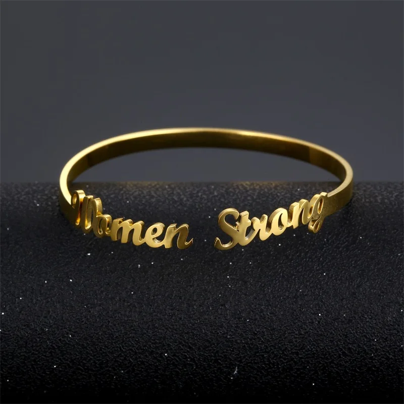 Customized Classic Nameplate Name Bracelet Personalized Custom Cuff Bangles Women Men Rose Gold Stainless Steel Jewelry Customized Classic Nameplate Name Bracelet Personalized Custom Cuff Bangles Women Men Rose Gold Stainless Steel Jewelry