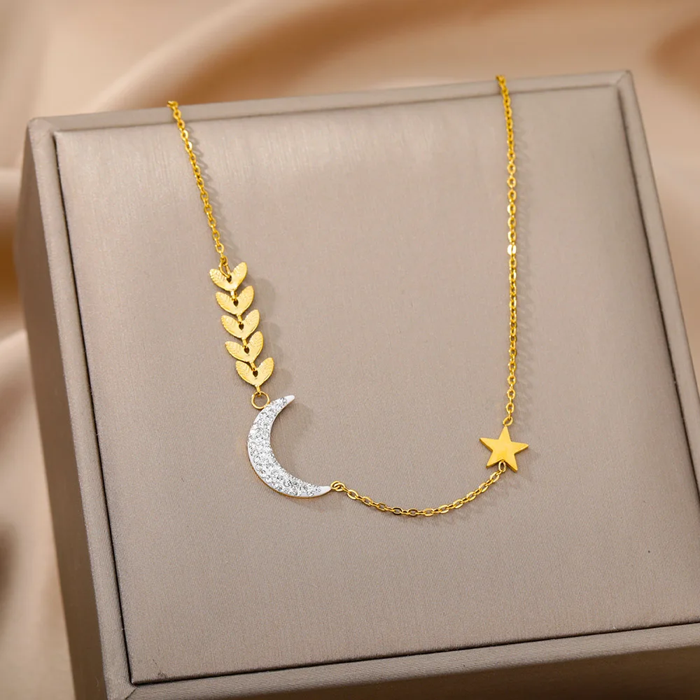 Stainless Steel Gold Color Multi-Layer Geometric Necklace For Women 2022 Trendy New Fashion Party Jewelry Collares Dropshipping