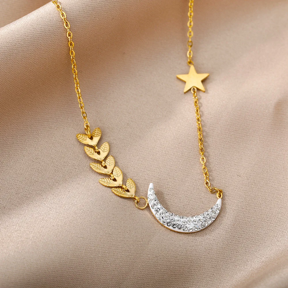 Stainless Steel Gold Color Multi-Layer Geometric Necklace For Women 2022 Trendy New Fashion Party Jewelry Collares Dropshipping