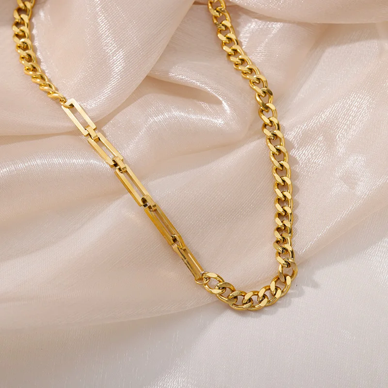 Stainless Steel Gold Color Multi-Layer Geometric Necklace For Women 2022 Trendy New Fashion Party Jewelry Collares Dropshipping
