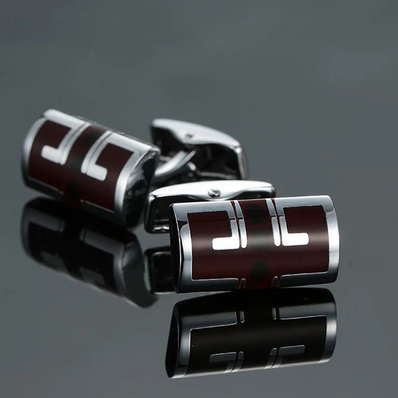 Copper Quality Cufflinks Square Stripes Gold Silver Black Series Cube Cuff Links Men's French Shirt Cufflinks Suit Sleeve Button Copper Quality Cufflinks Square Stripes Gold Silver Black Series Cube Cuff Links Men's French Shirt Cufflinks Suit Sleeve Button