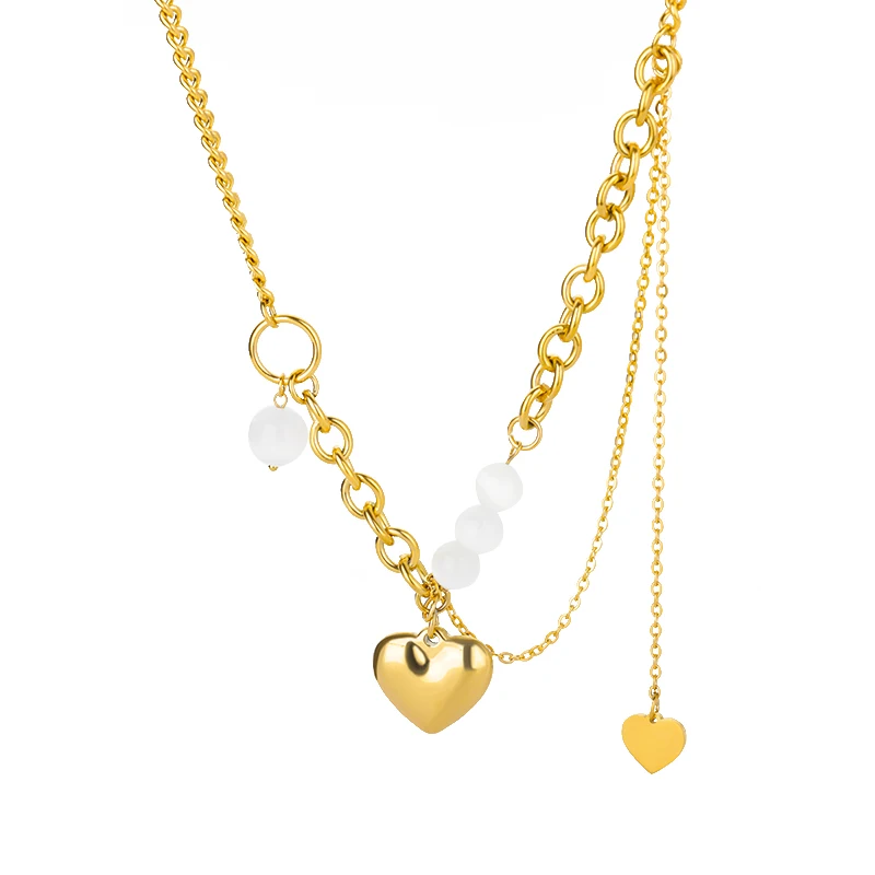 Stainless Steel Gold Color Multi-Layer Geometric Necklace For Women 2022 Trendy New Fashion Party Jewelry Collares Dropshipping