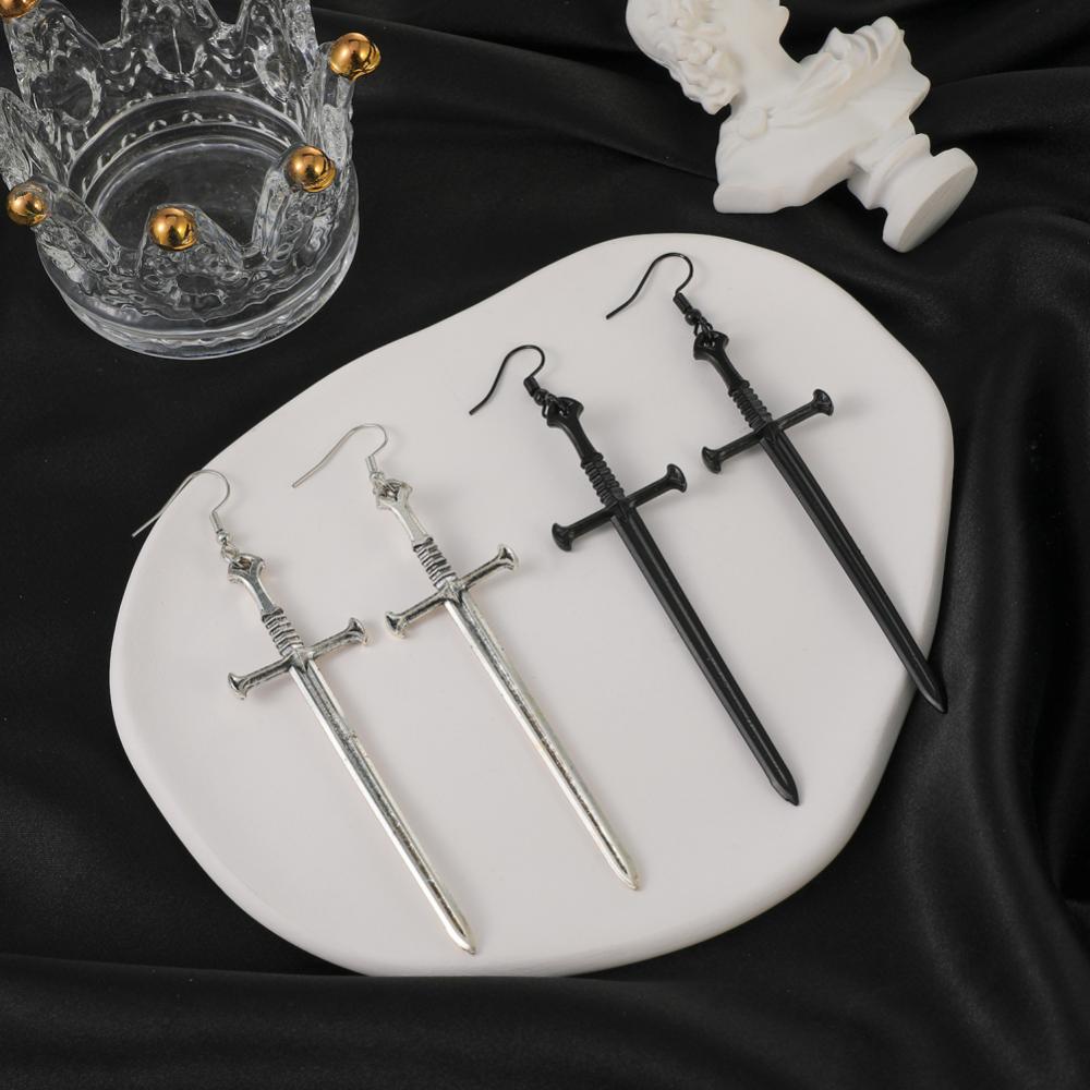 Fashion Metal Snake Cross Earrings Exaggerated Vintage Gothic Punk Hiphop Earring Trend Personality Jewelry Gift Dangle Earrings Fashion Metal Snake Cross Earrings Exaggerated Vintage Gothic Punk Hiphop Earring Trend Personality Jewelry Gift Dangle Earrings