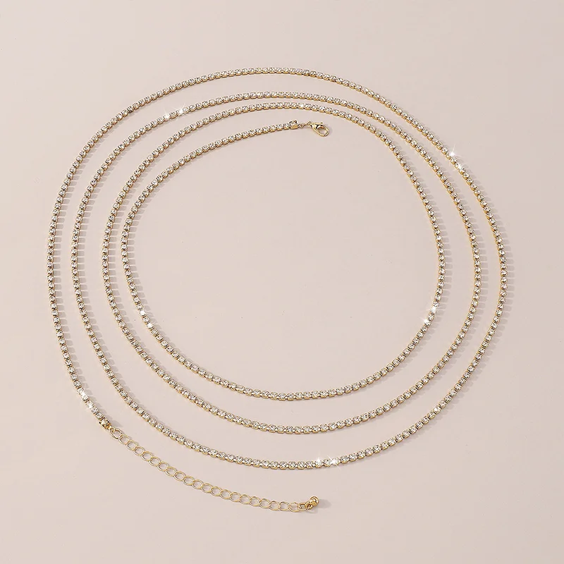 Stonefans Sexy Shiny Rhinestone Multilayer Necklaces for Women Fashion Irregular Y Shape Claw Chain Collar Jewelry Accessories