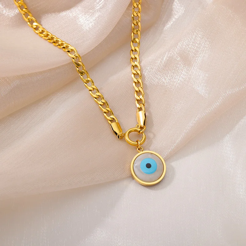 Stainless Steel Gold Color Multi-Layer Geometric Necklace For Women 2022 Trendy New Fashion Party Jewelry Collares Dropshipping