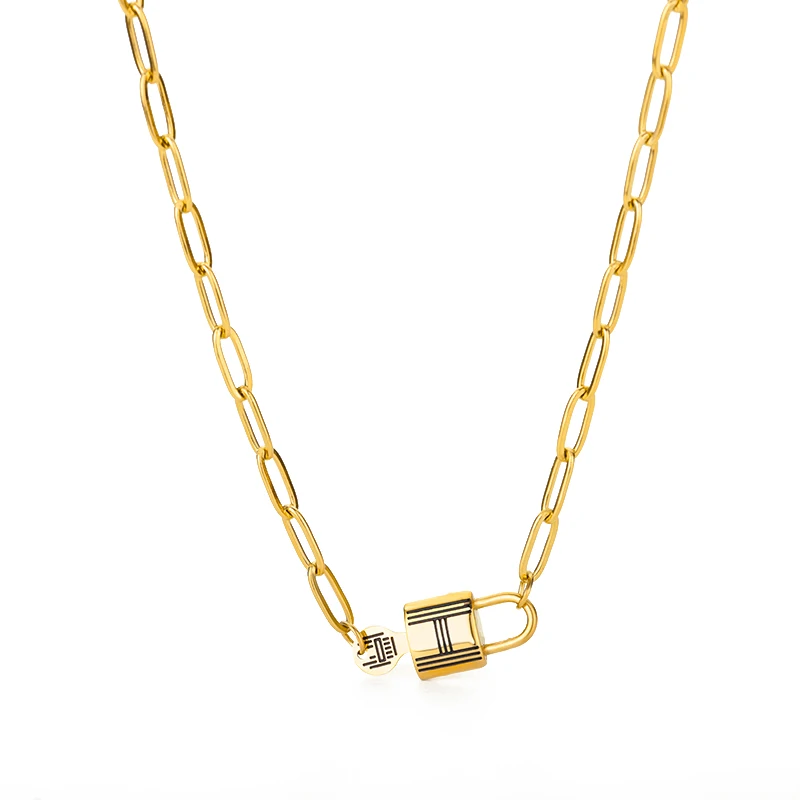 Stainless Steel Gold Color Multi-Layer Geometric Necklace For Women 2022 Trendy New Fashion Party Jewelry Collares Dropshipping