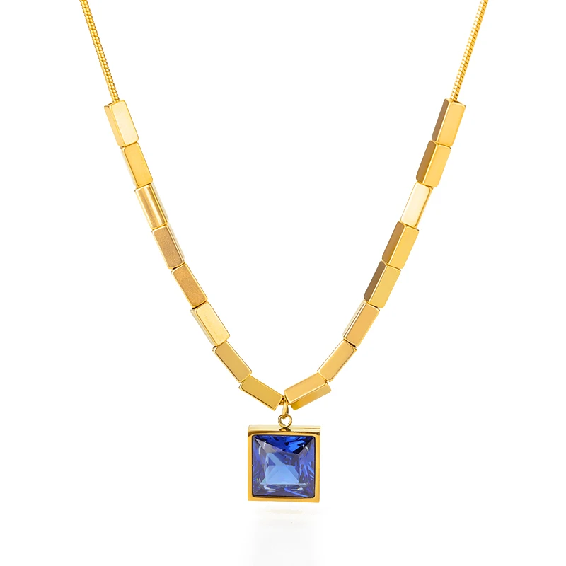Stainless Steel Gold Color Multi-Layer Geometric Necklace For Women 2022 Trendy New Fashion Party Jewelry Collares Dropshipping