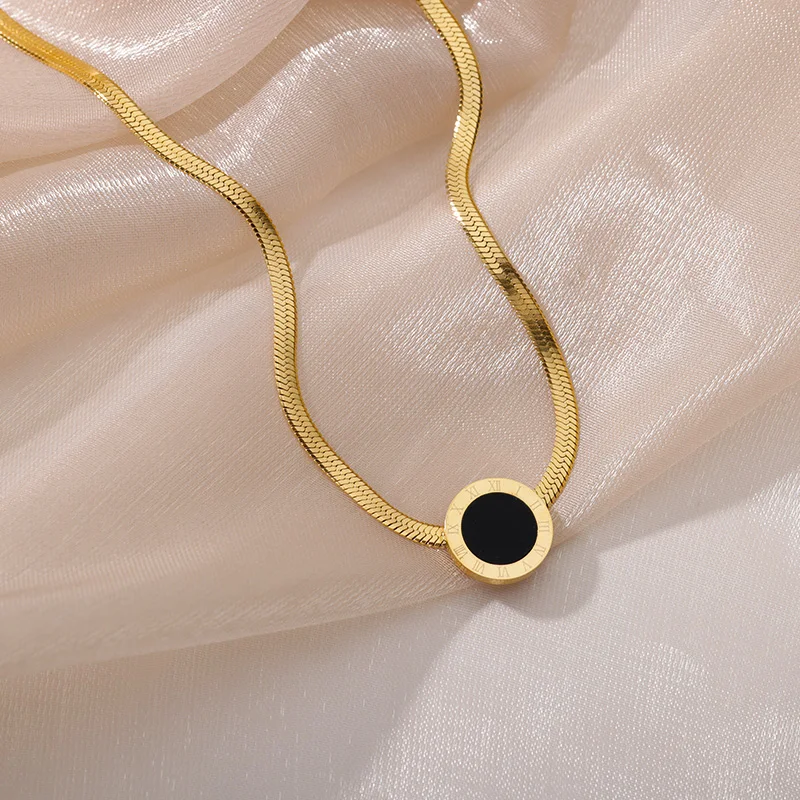 Stainless Steel Gold Color Multi-Layer Geometric Necklace For Women 2022 Trendy New Fashion Party Jewelry Collares Dropshipping