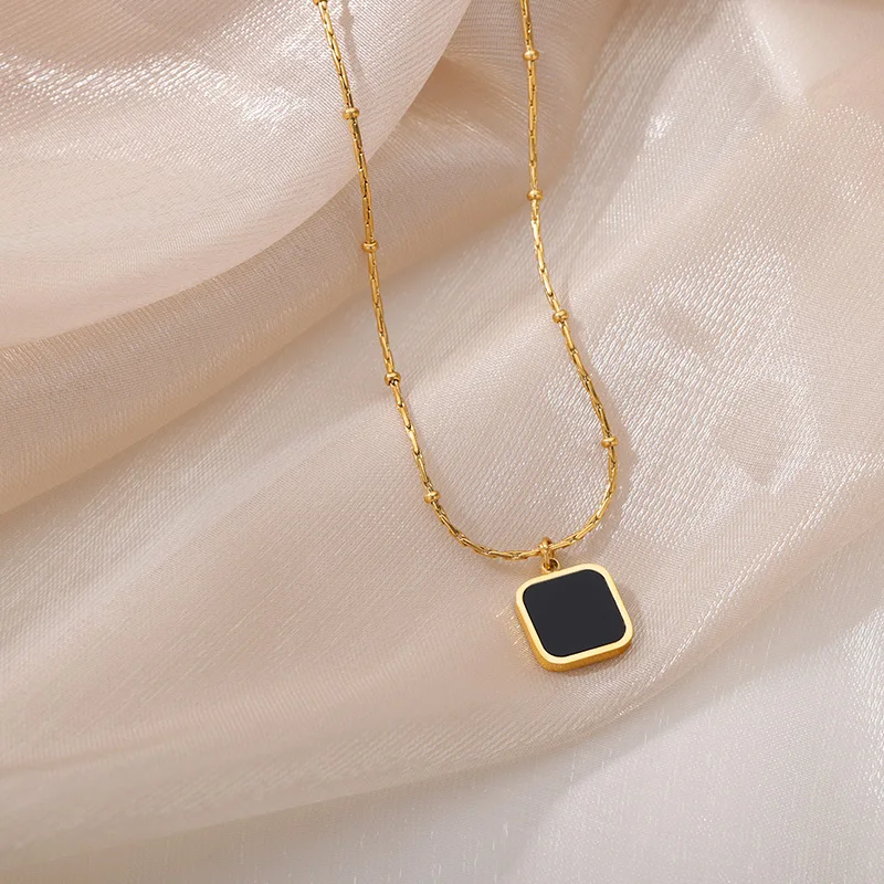 Stainless Steel Gold Color Multi-Layer Geometric Necklace For Women 2022 Trendy New Fashion Party Jewelry Collares Dropshipping