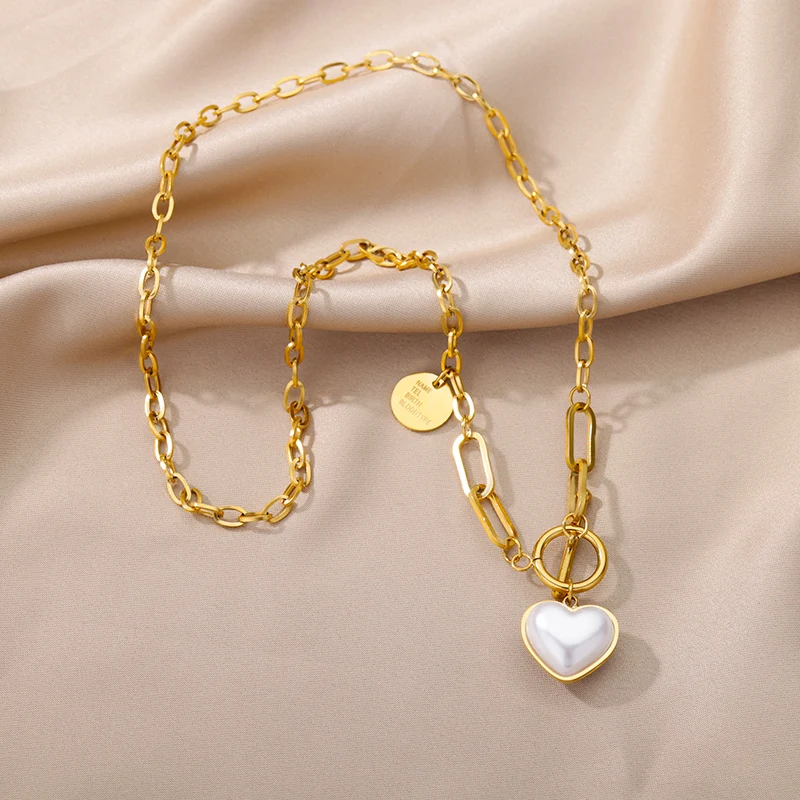 Stainless Steel Gold Color Multi-Layer Geometric Necklace For Women 2022 Trendy New Fashion Party Jewelry Collares Dropshipping