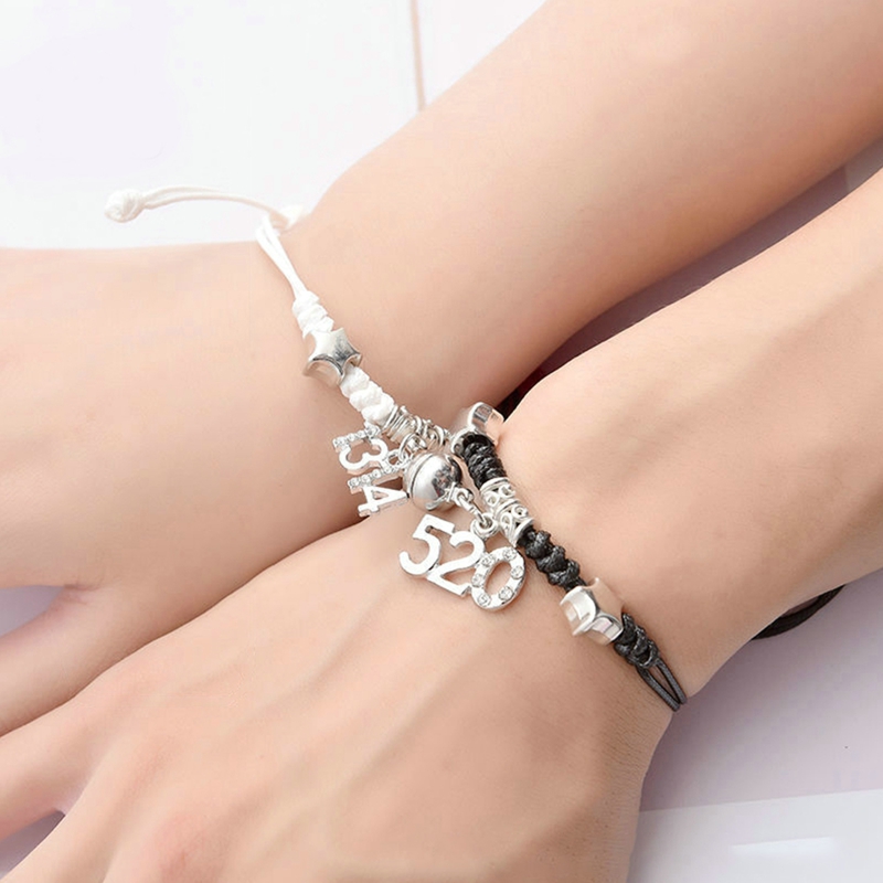 2PC/Set Luminous Star Moon Heart Couple Bracelet Adjustable Key Lock Rope Matching Friend Bracelets Love Gifts Jewelry 2PC/Set Luminous Star Moon Heart Couple Bracelet Adjustable Key Lock Rope Matching Friend Bracelets Love Gifts Jewelry